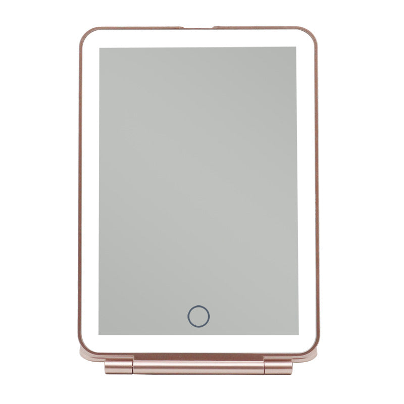 Live Flat Portable Makeup Mirror With LED Dimmable