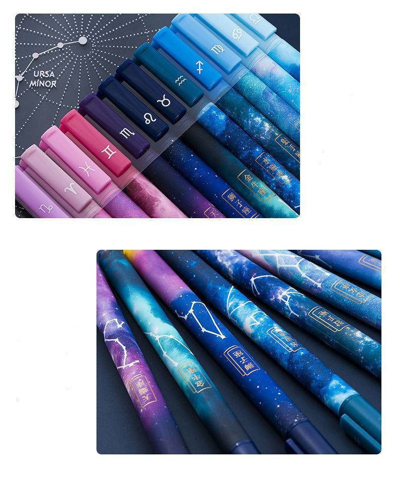 Twelve Constellation Pen Bright Star Pen Zodiac Ballpoint Pen