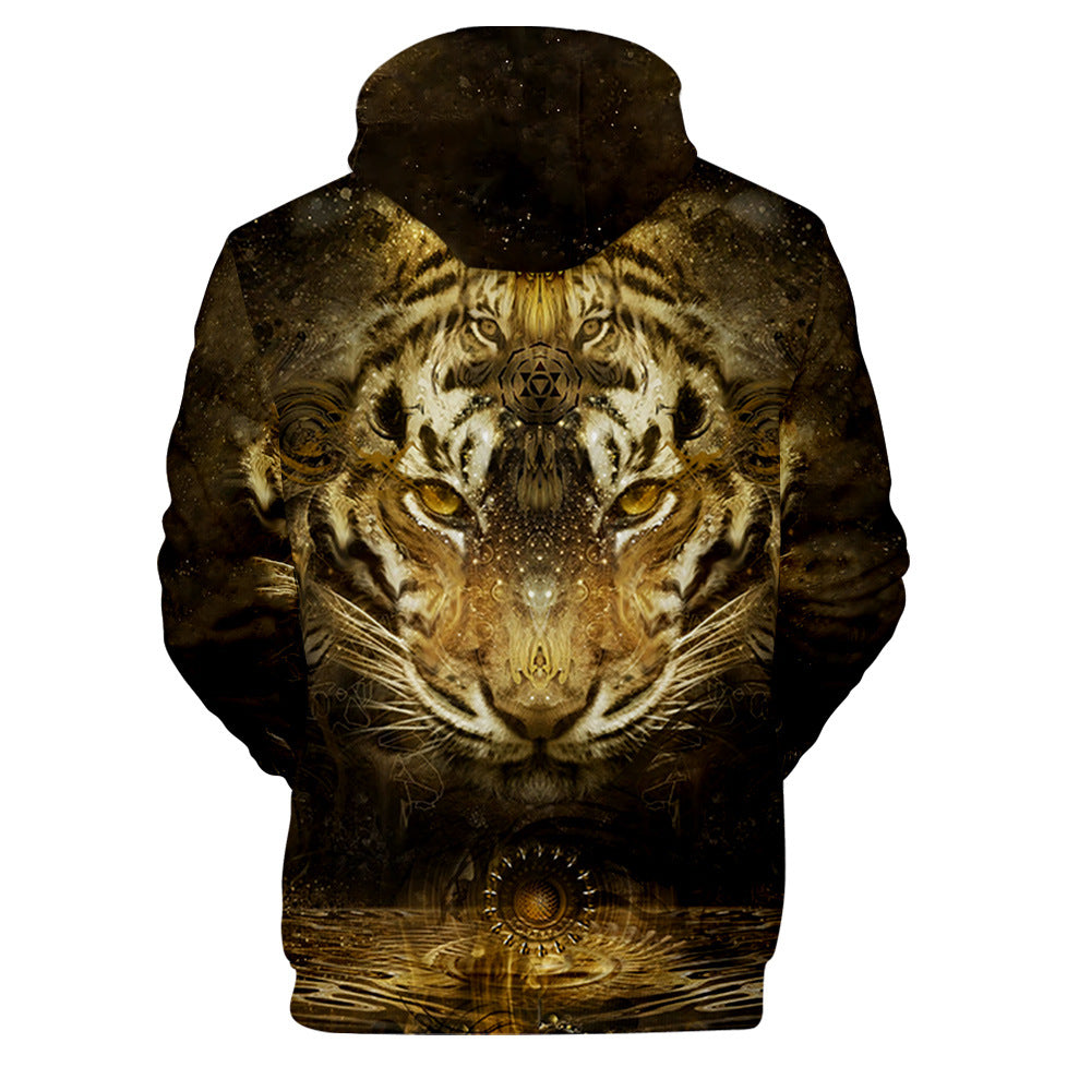 Men's Hoodie Animal Style Tiger Creative Print